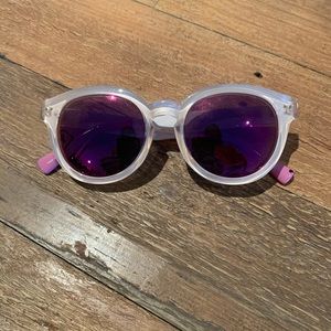 TOMS Crystal Sunglasses / Pink Mirror Lenses